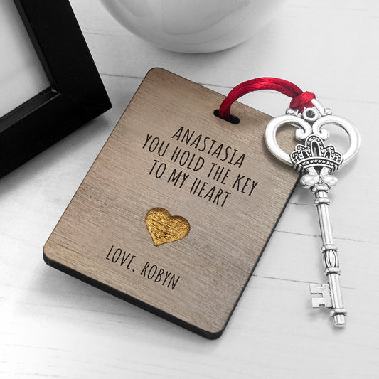 Engraved The Key My Heart Keepsake