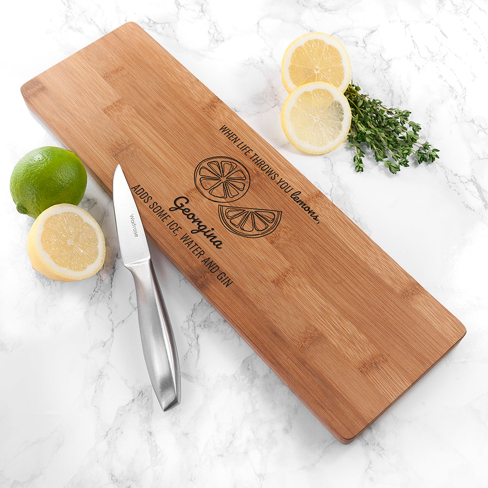 Personalized Life Gives You Lemons Board - Lovesakes