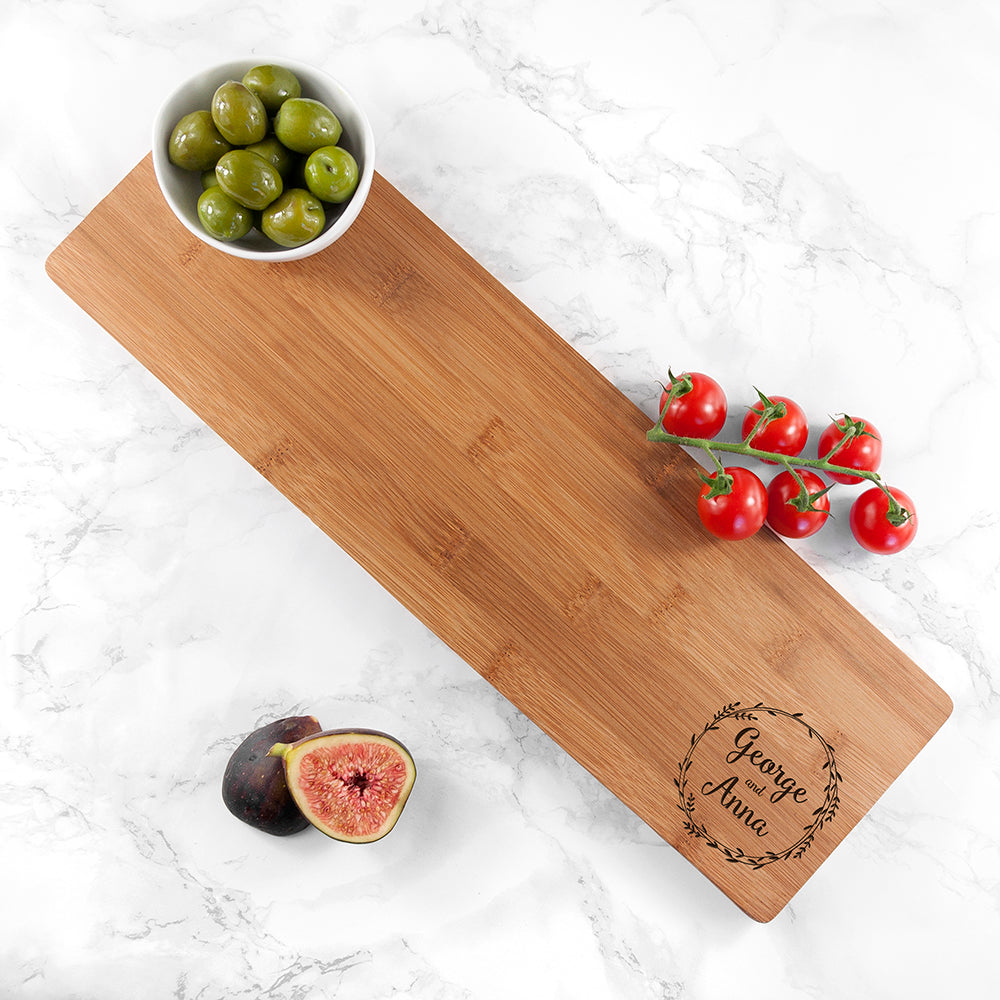 Personalized Couple's Wreath Serving Board - Lovesakes