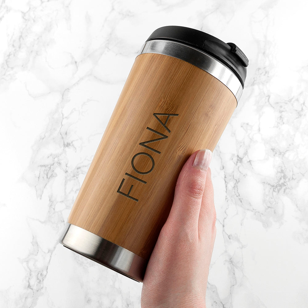 Personalized Bamboo Travel Mug - Lovesakes