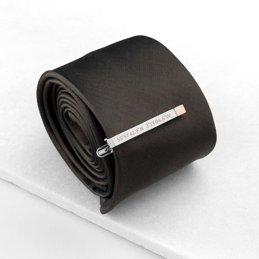 Special Coordinates Two Tone Tie Clip