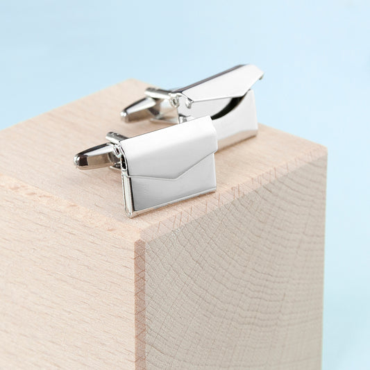 Personalized Secret Message Envelope Cufflinks