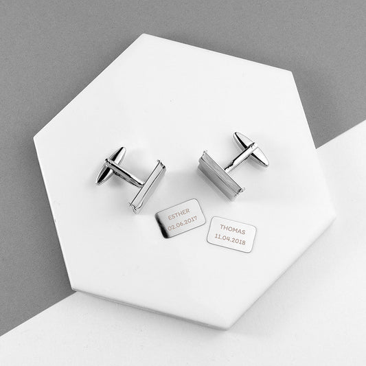 Personalised Secret Message Envelope Cufflinks - treat-republic