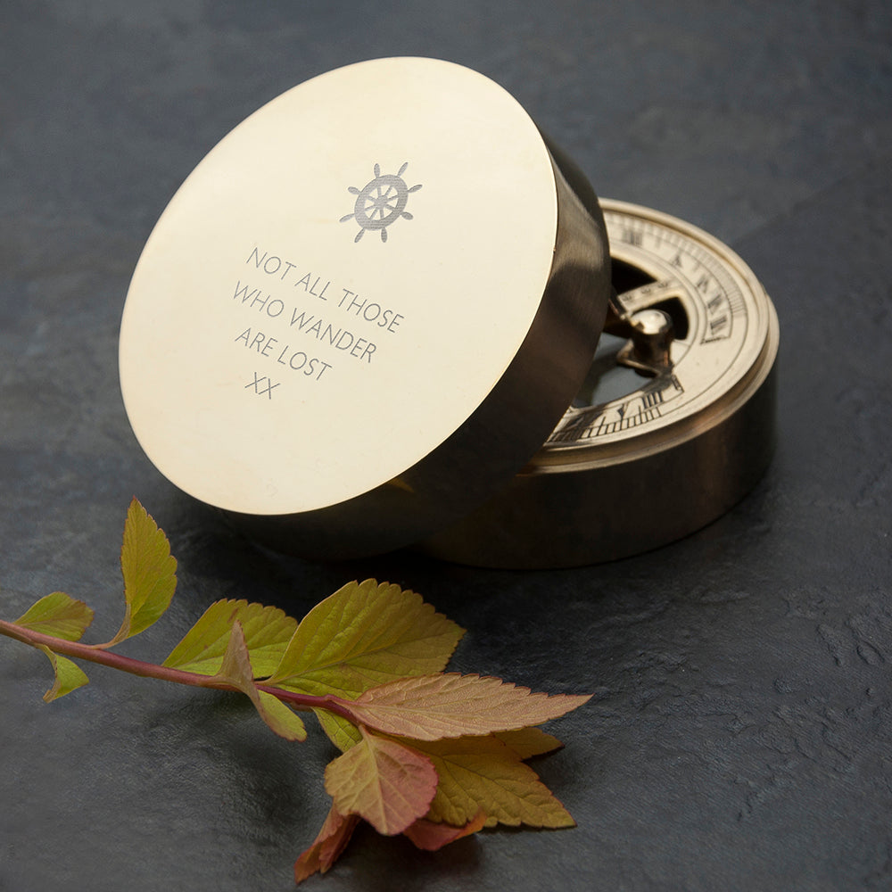 Personalized Iconic Adventurer's Sundial Compass - Lovesakes