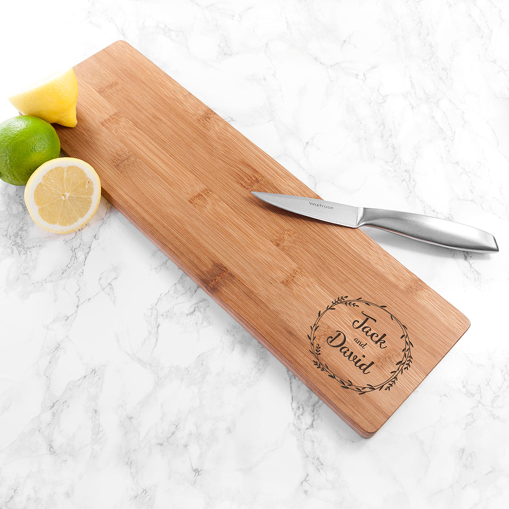 Personalized Couple's Wreath Serving Board - Lovesakes