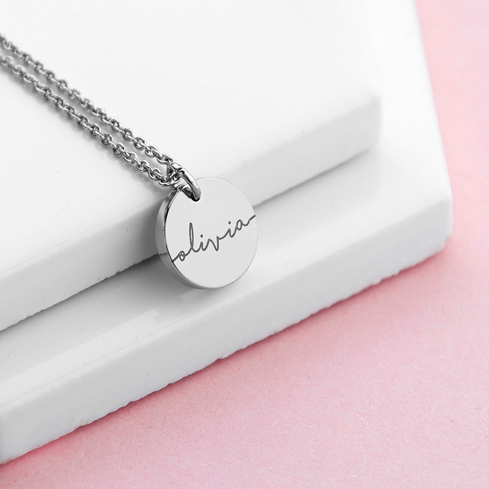 Personalized Disc Necklace - Lovesakes