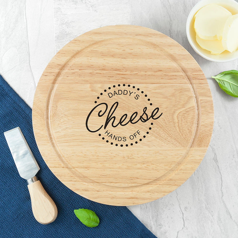 Personalized 'Hands Off' Cheese Board Set - Lovesakes