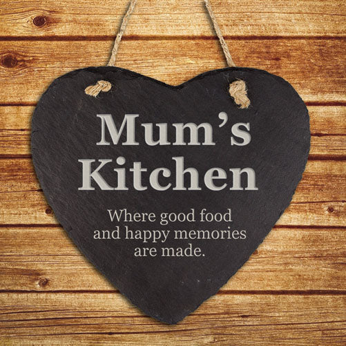 Personalized Mums Kitchen Hanging Slate Keepsake - Lovesakes