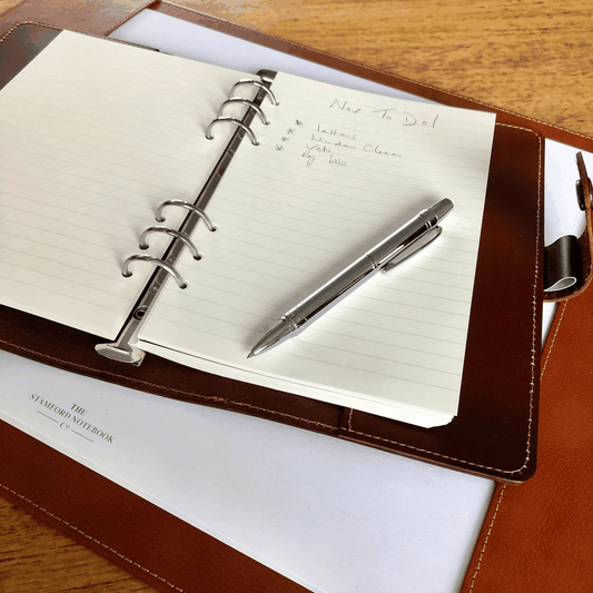 Personalized Leather Organizer & Refillable Notebook | Executive Gift