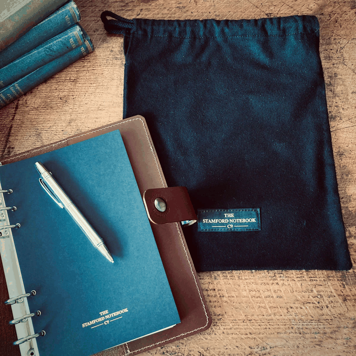 Personalized 2-in-1 Refillable Leather Notebook & Organizer  Leather Books Deeply Engraved