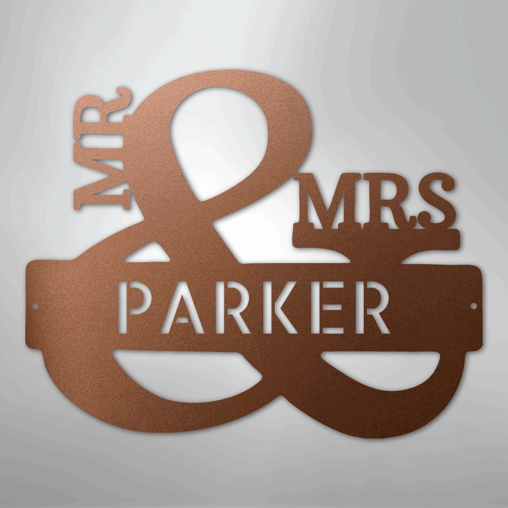 personalized-Mr-Mrs-ampersand-metal-wall-art-sign-decor-copper