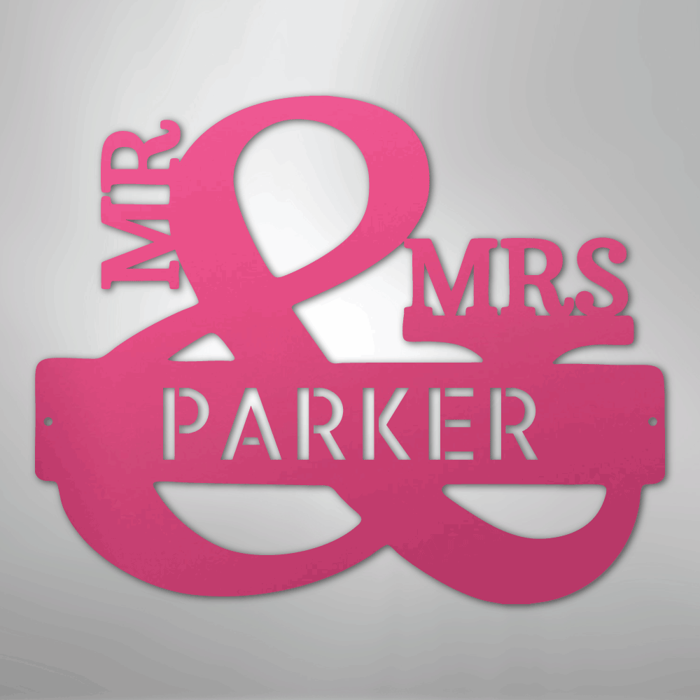personalized-Mr-Mrs-ampersand-metal-wall-art-sign-decor-pink