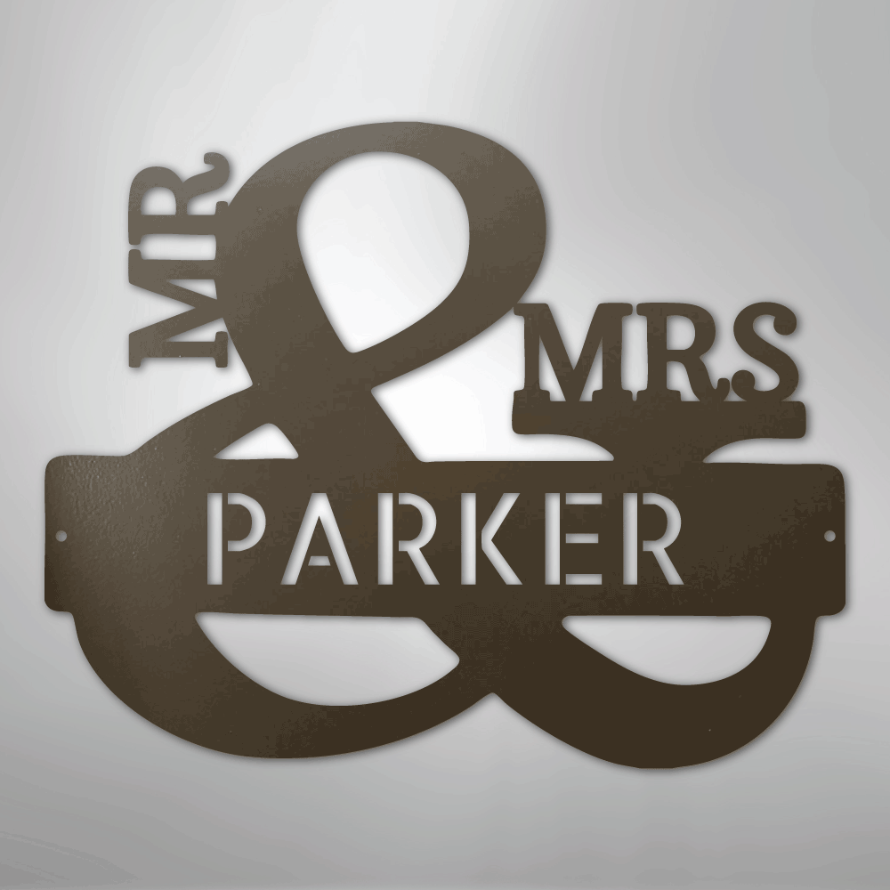 personalized-Mr-Mrs-ampersand-metal-wall-art-sign-decor-stone-color