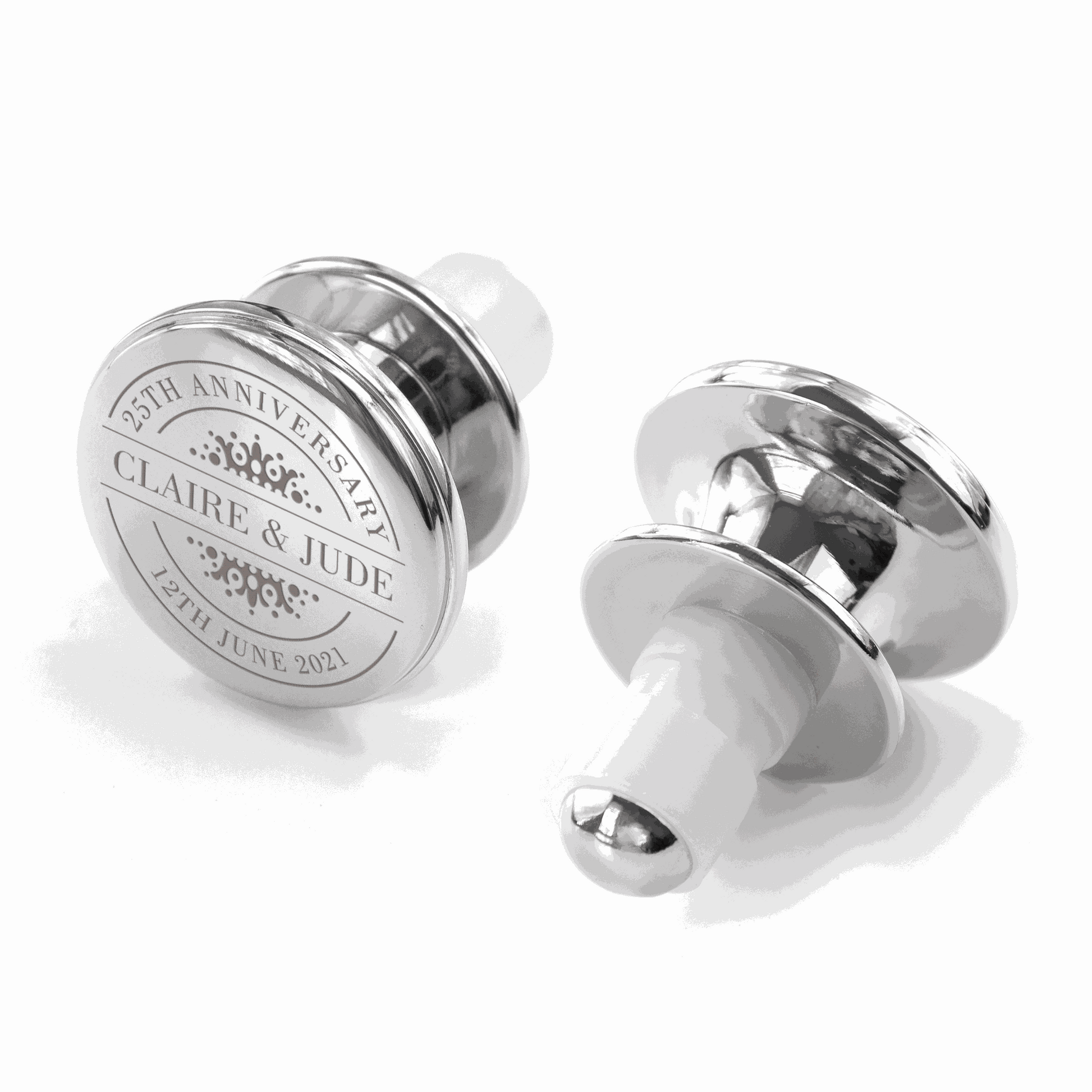 Personalized Anniversary Bottle Stopper  Bottle Stoppers Deeply Engraved