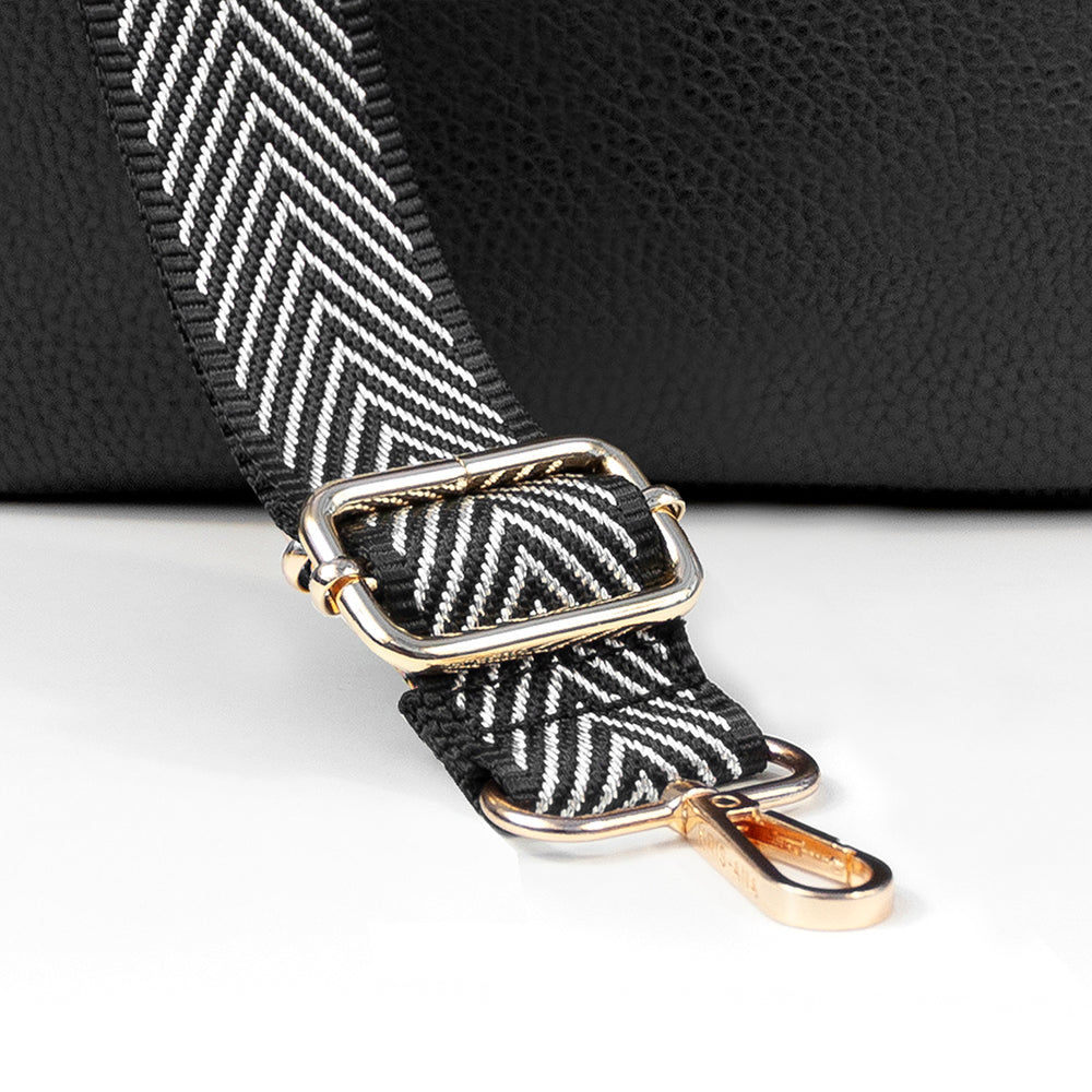 Personalized Black Vegan Leather Crossbody Bag  Cross Body Bags Deeply Engraved