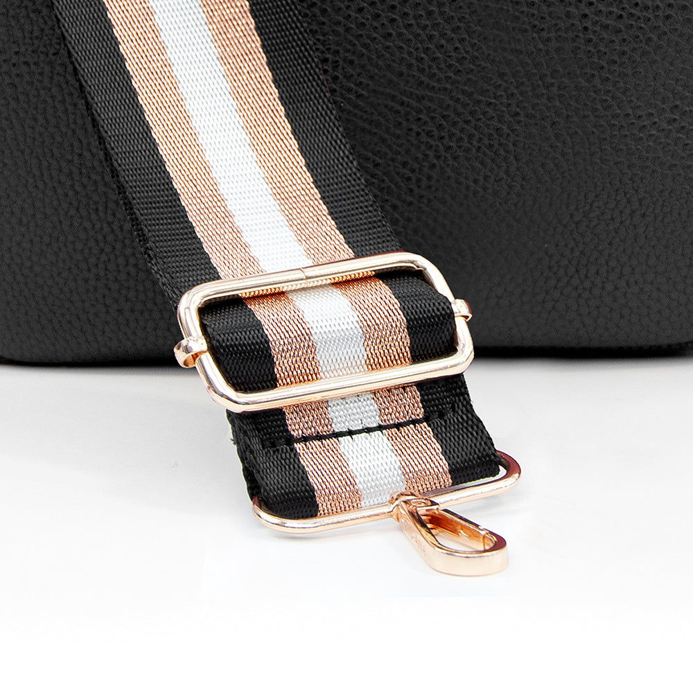 Personalized Black Vegan Leather Crossbody Bag  Cross Body Bags Deeply Engraved