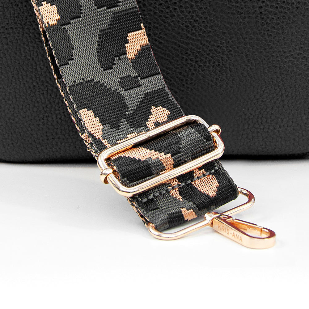 Personalized Black Vegan Leather Crossbody Bag  Cross Body Bags Deeply Engraved