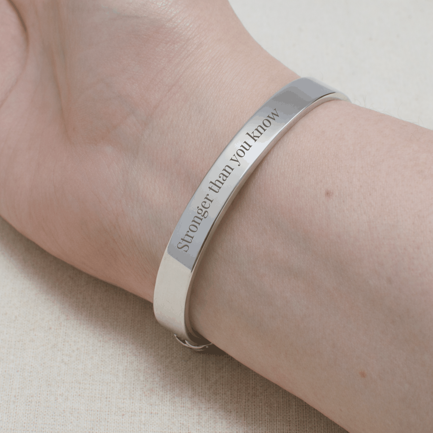 Personalized Clenched Fists Cuff Bracelet  Men's Bracelets Deeply Engraved