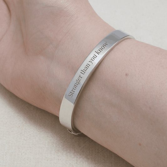 Personalized Clenched Fists Cuff Bracelet  Men's Bracelets Deeply Engraved