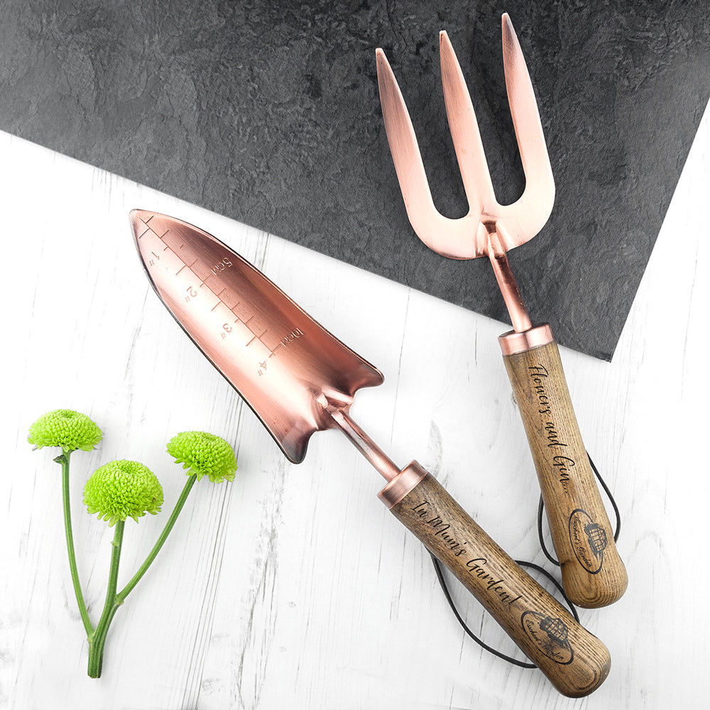 Personalized Garden Trowel & Fork Gift Set