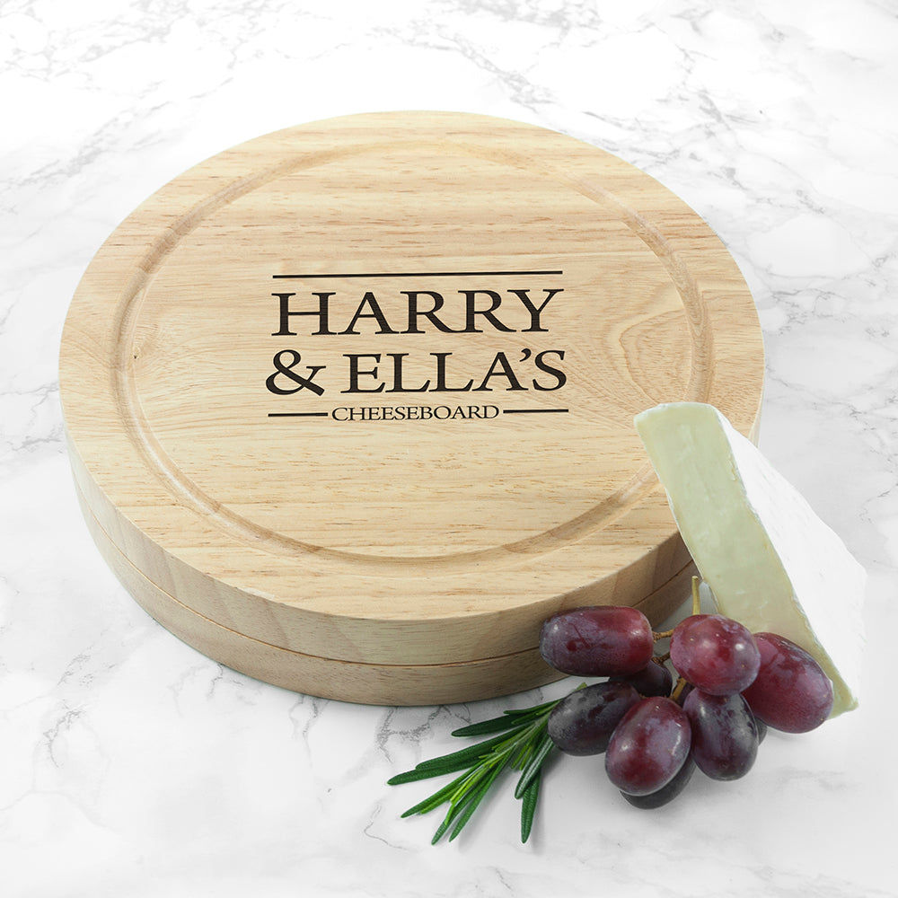 Personalized Couple Cheese Board  Wooden Cheese Boards Deeply Engraved