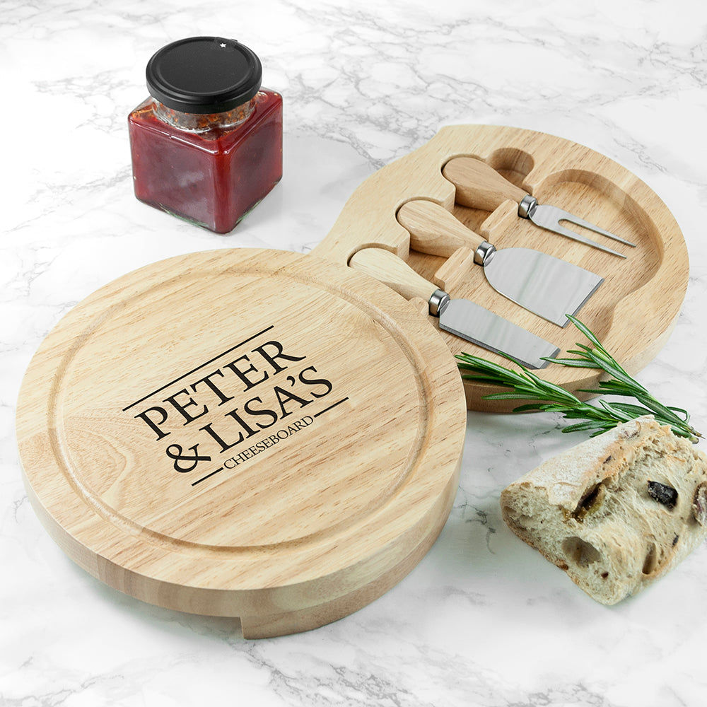 Personalized Couple Cheese Board  Wooden Cheese Boards Deeply Engraved