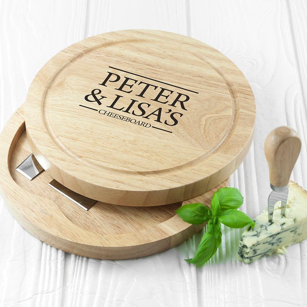 Personalized Couple Cheese Board  Wooden Cheese Boards Deeply Engraved