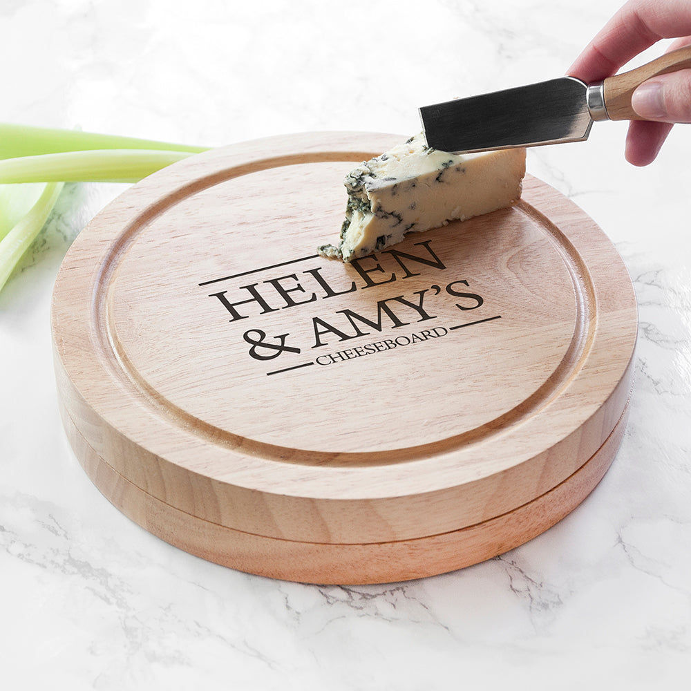 Personalized Couple Cheese Board  Wooden Cheese Boards Deeply Engraved