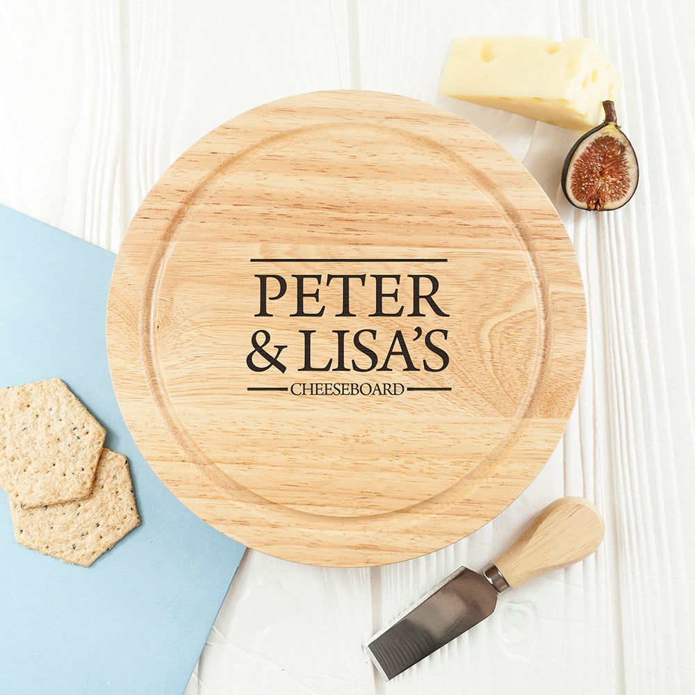 Personalized Couple Cheese Board  Wooden Cheese Boards Deeply Engraved