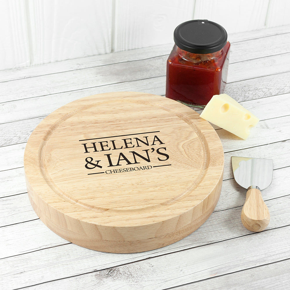 Personalized Couple Cheese Board  Wooden Cheese Boards Deeply Engraved