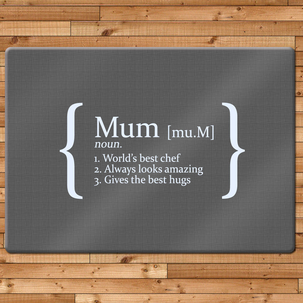 Personalized Definition Glass Chopping Board  Cutting Boards Deeply Engraved