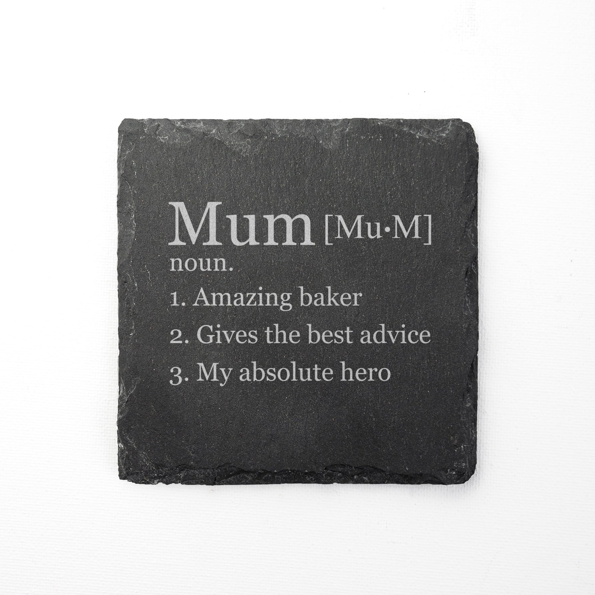 Personalized Definition Square Slate Keepsake Coaster  Coasters Deeply Engraved