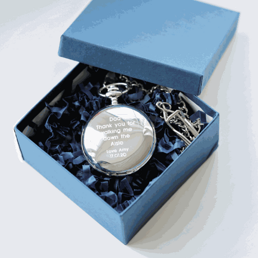 Personalized Dual Opening Skeleton Pocket Watch  Pocket Watches Deeply Engraved
