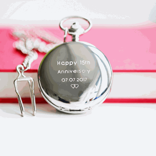 Personalized Dual Opening Skeleton Pocket Watch  Pocket Watches Deeply Engraved