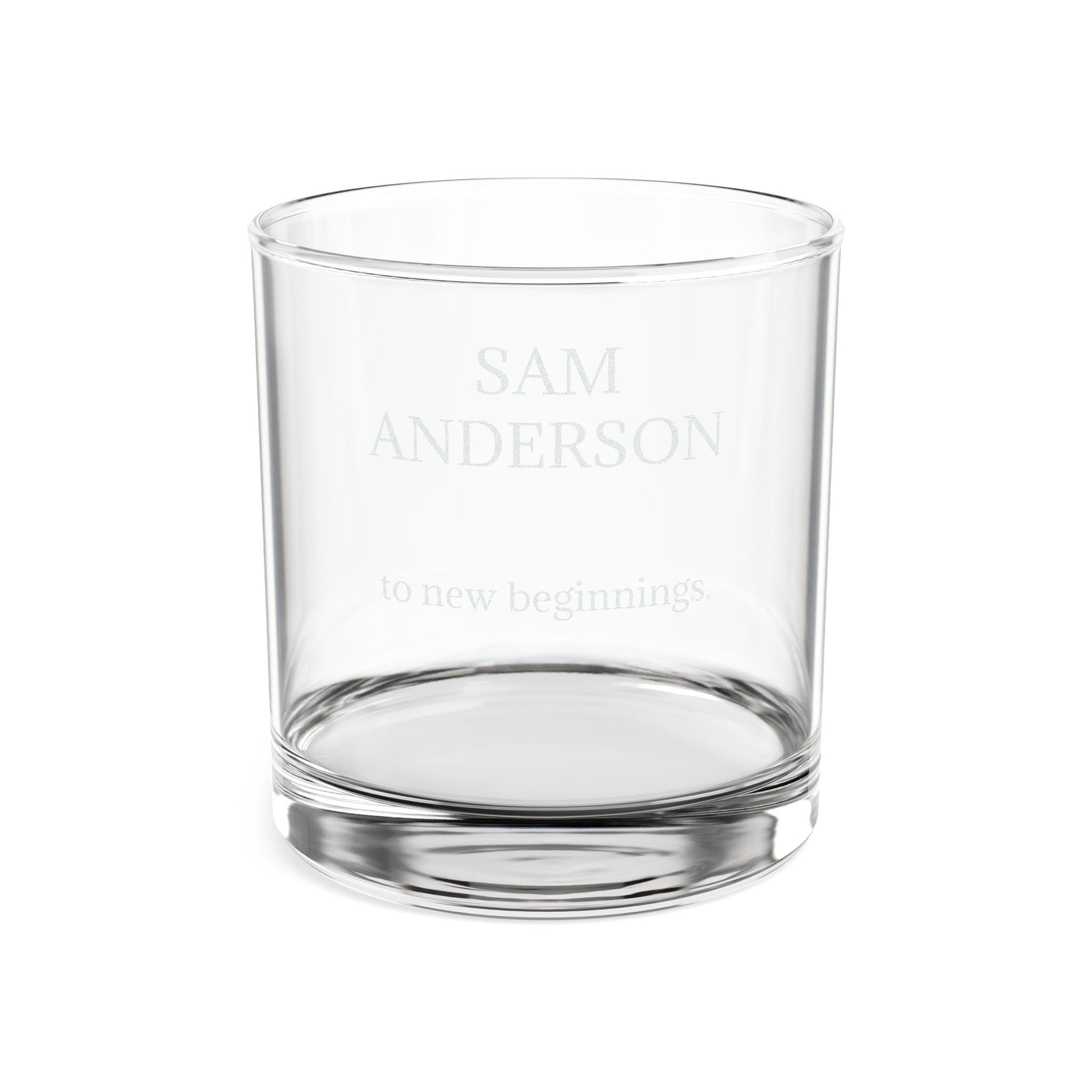 Personalized Engraved Corporate Whiskey Glass (10.5oz )  Whiskey Glasses Deeply Engraved
