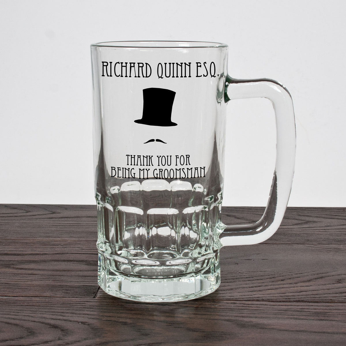 Personalized Estate Groomsman Beer Stein  Beer Mugs Deeply Engraved