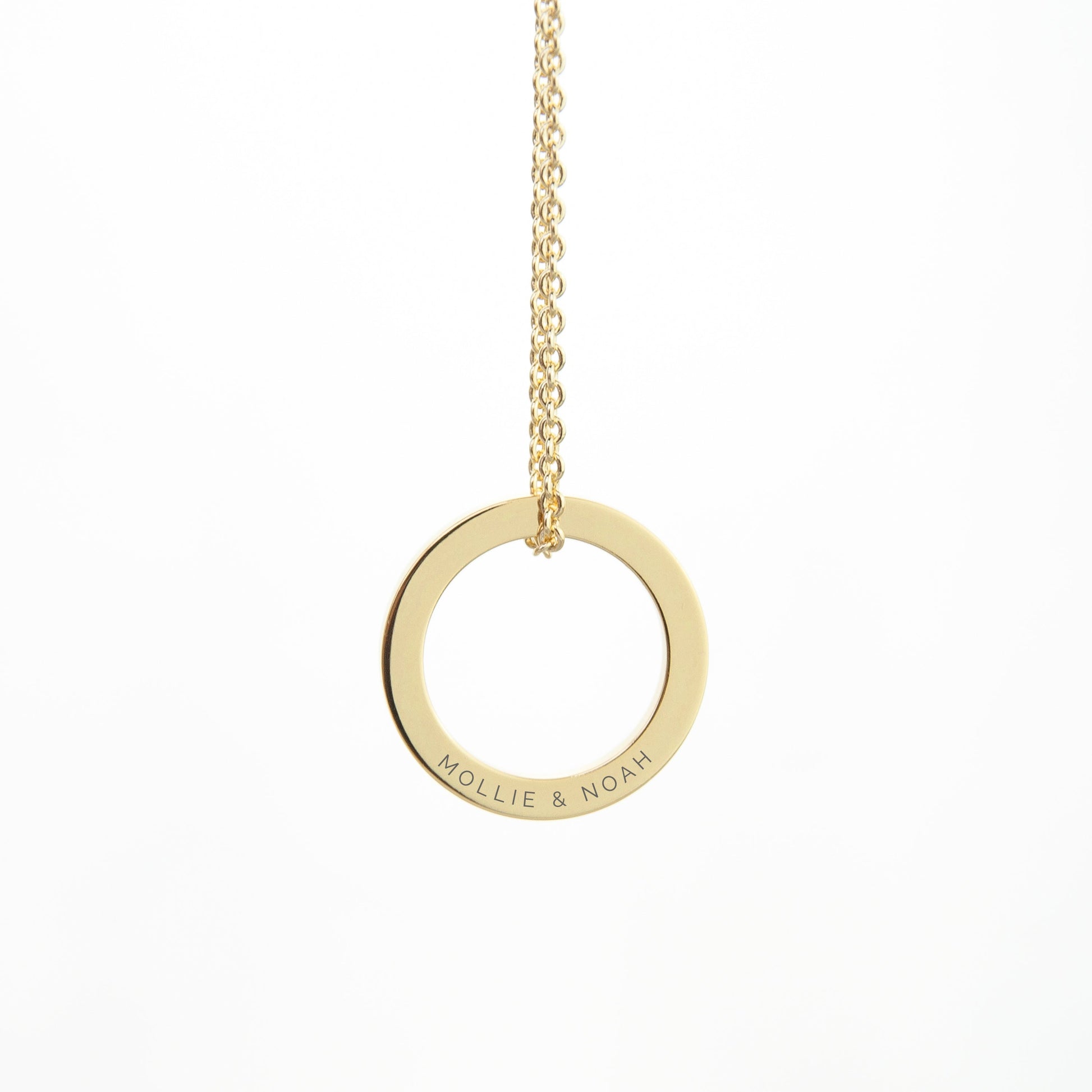Personalized Family Ring Necklace  Necklaces Deeply Engraved