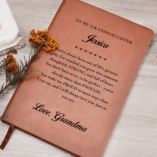 Personalized Faux Leather Journal – Letters to Someone You Love  Notebook/Journals Deeply Engraved