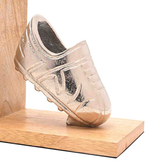 Personalized Football & Boot Wooden Bookends  Bookends Deeply Engraved