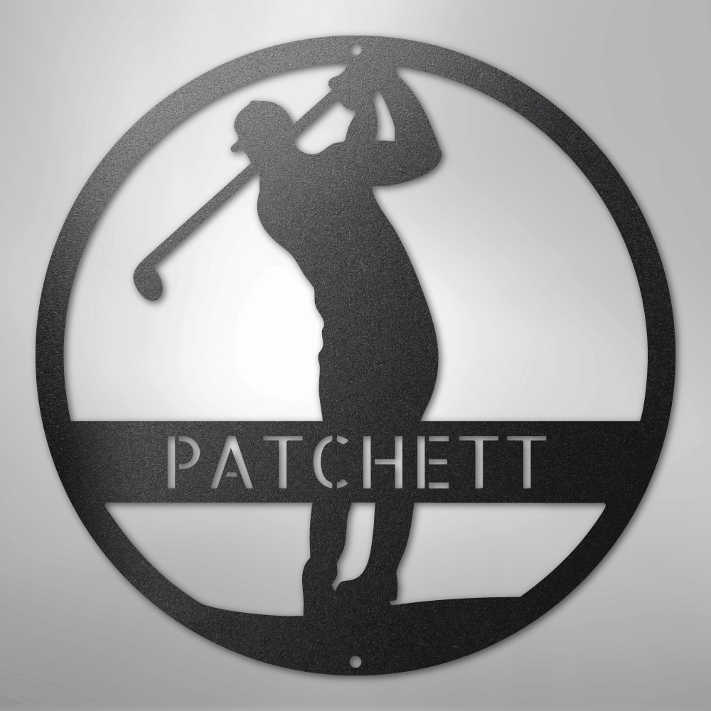 personalized-golf-monogram-metal-wall-decor-black
