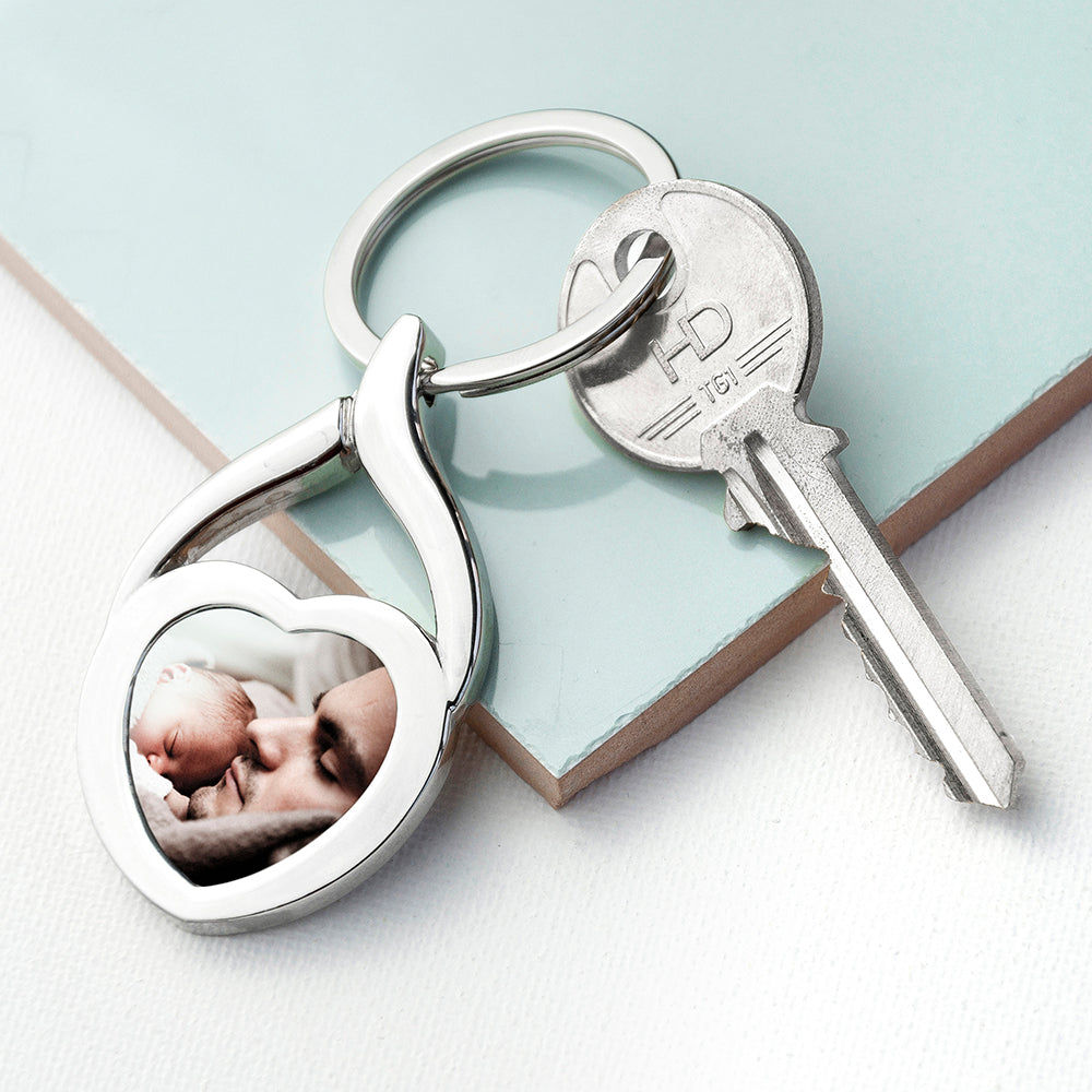 Personalized Heart Photo Keyring  Keyrings Deeply Engraved