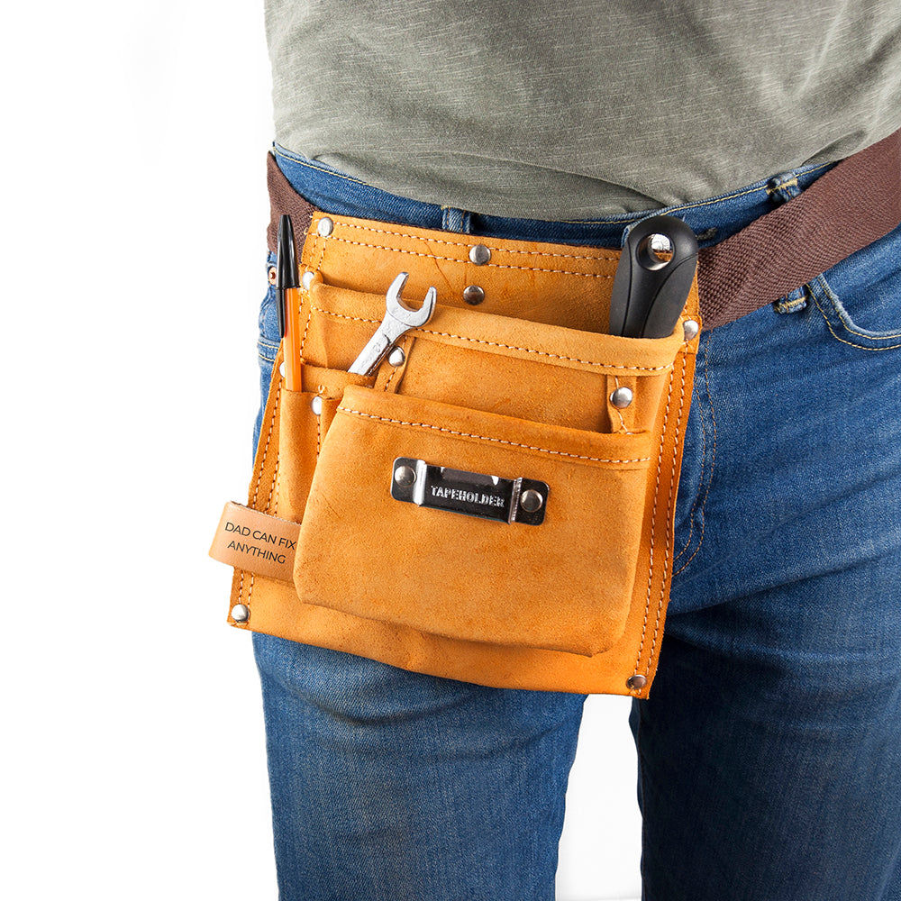 Personalized Heavy Duty Leather Tool Belt  DIY Tools Deeply Engraved