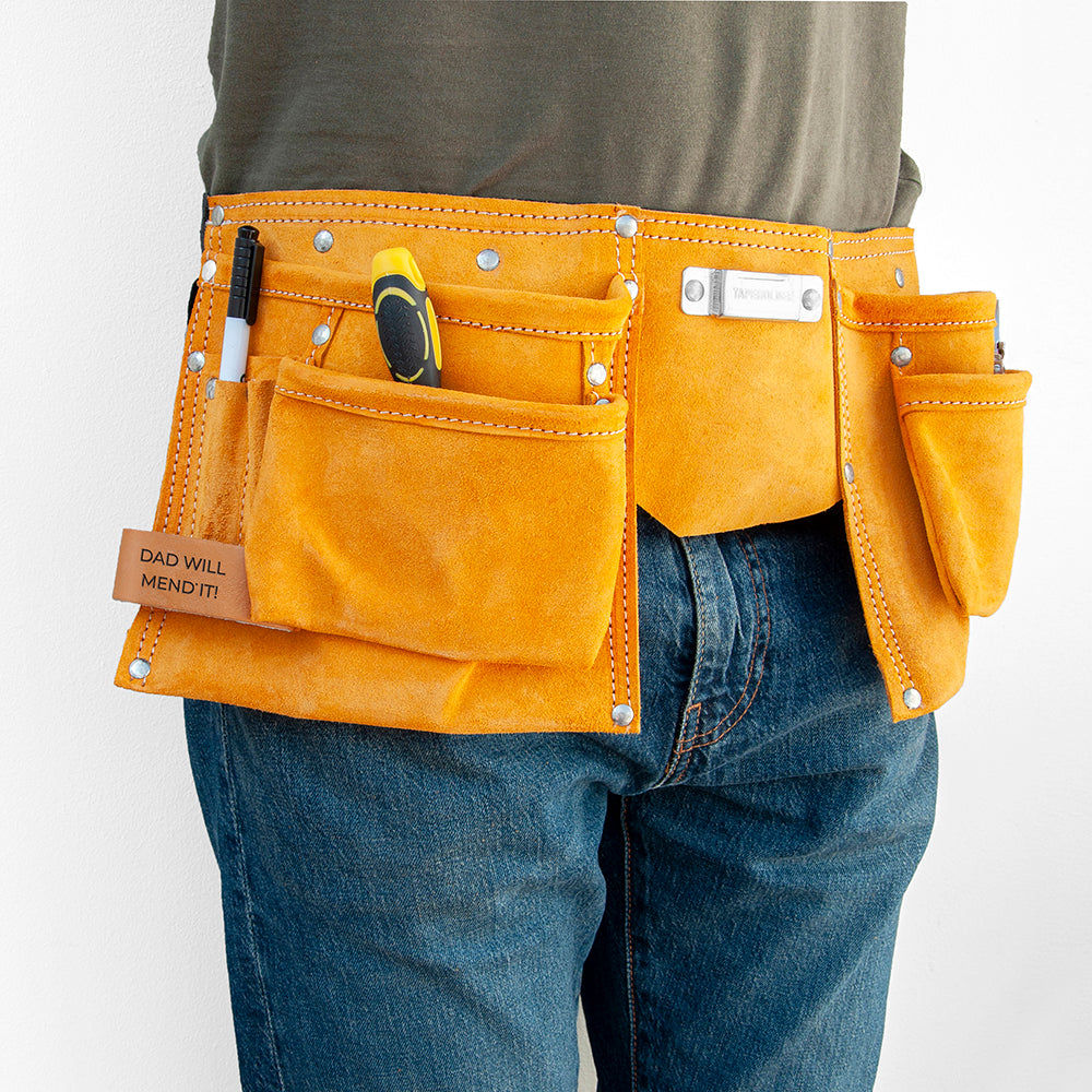 Personalized Heavy Duty Leather Tool Belt  DIY Tools Deeply Engraved