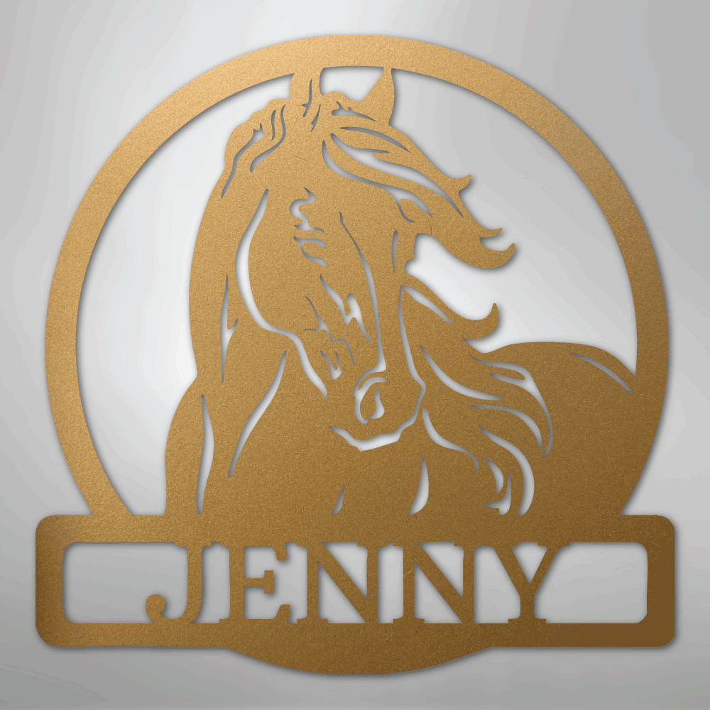 personalized-horse-name-wall-monogram-metal-decor-gold