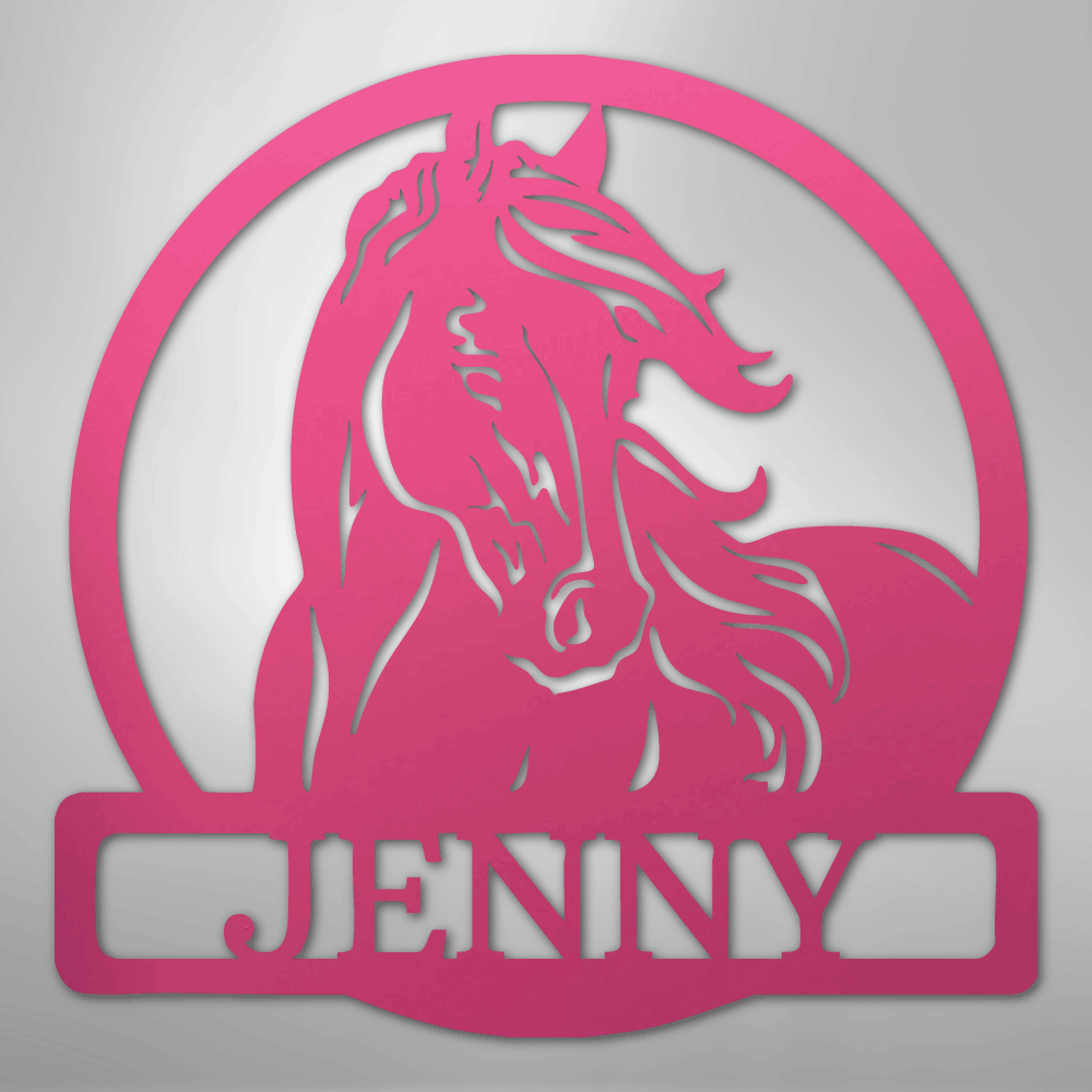 personalized-horse-name-wall-monogram-metal-decor-pink