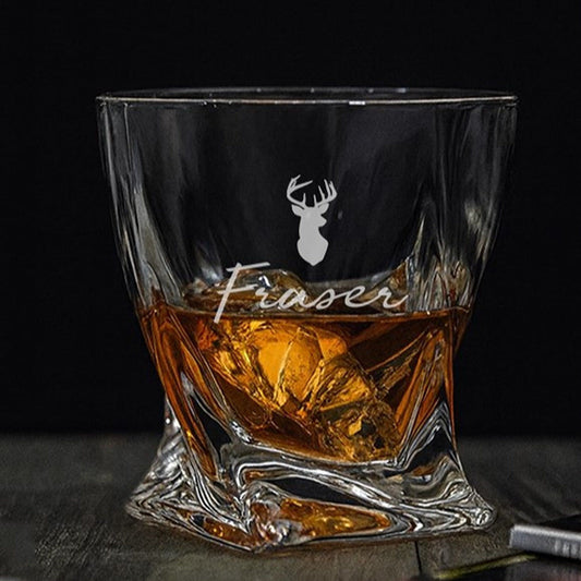 Personalized Icon Quattro Twist Tumbler  Glass Tumblers Deeply Engraved