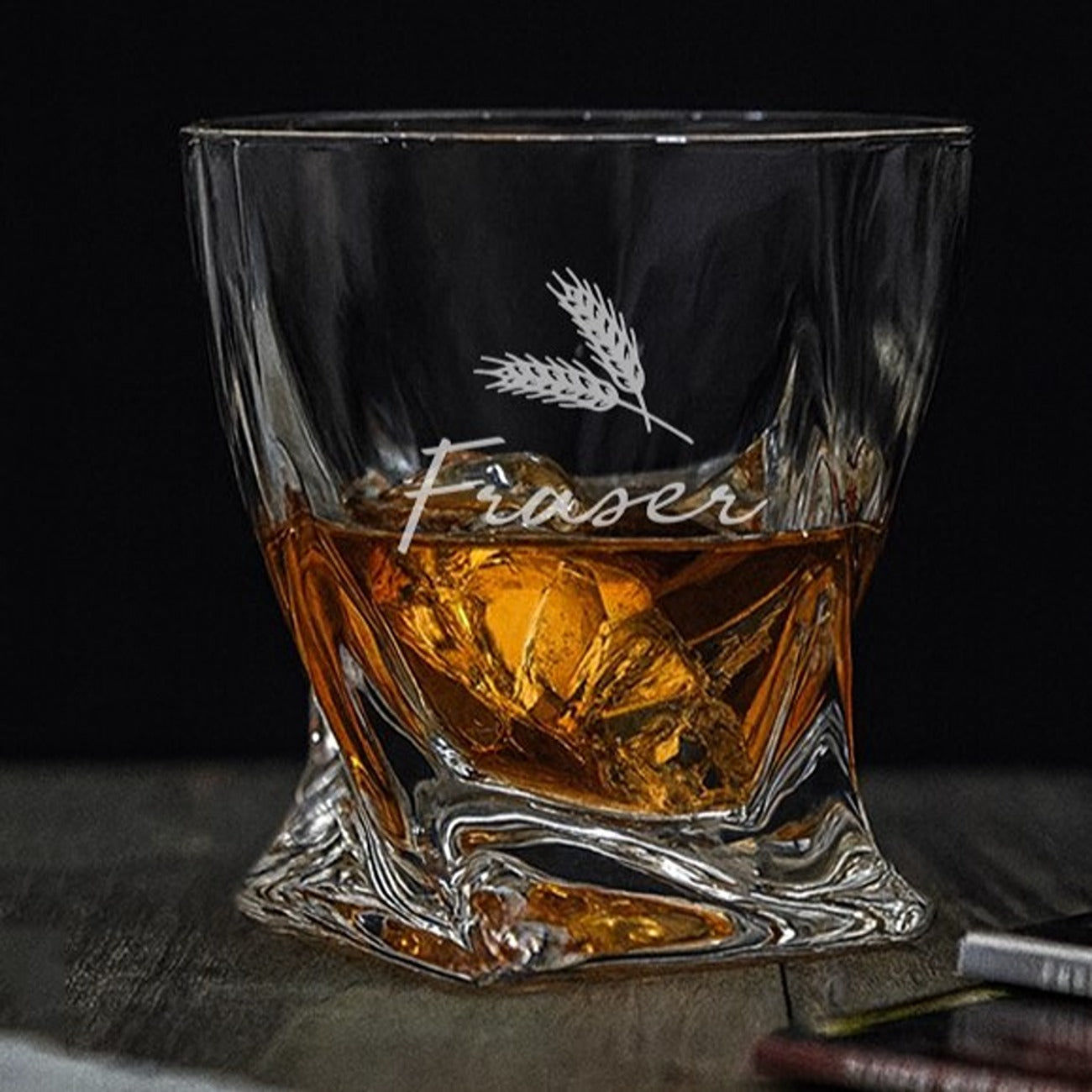 Personalized Icon Quattro Twist Tumbler  Glass Tumblers Deeply Engraved