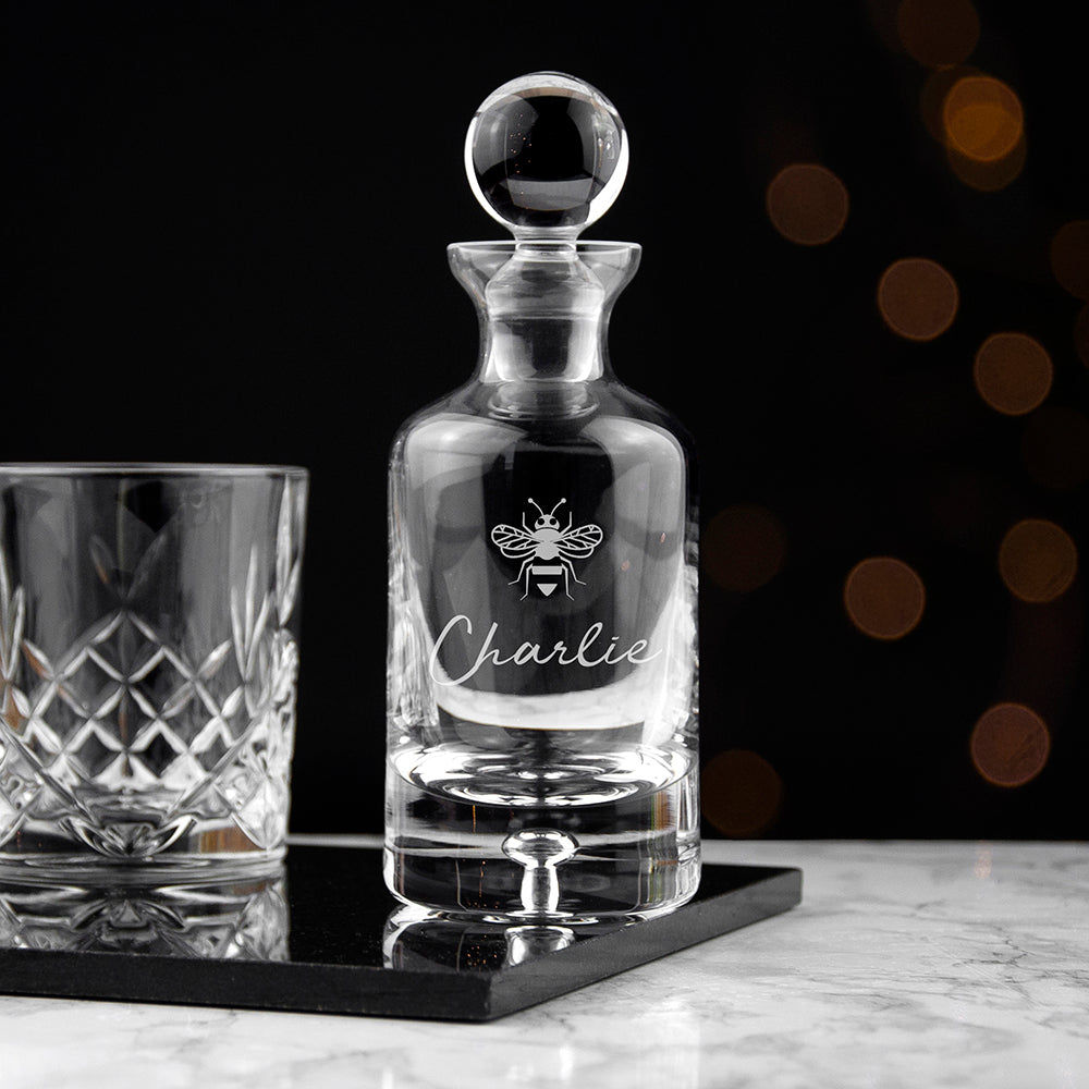 Personalized Iconic Gin Decanter  Decanters Deeply Engraved