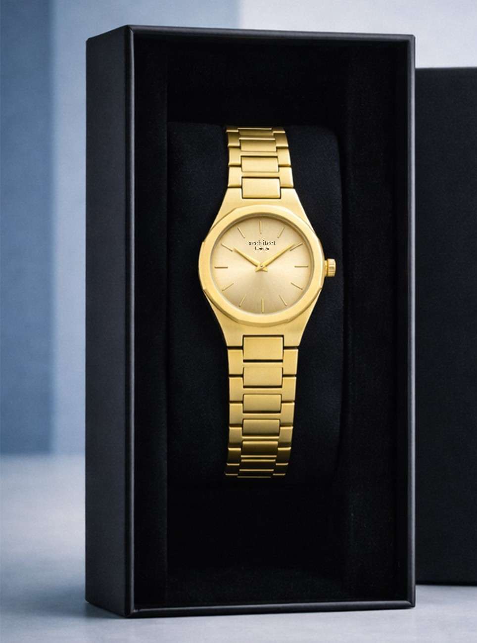 Signature Handwriting Octagon Watch - Ladies Gold Edition