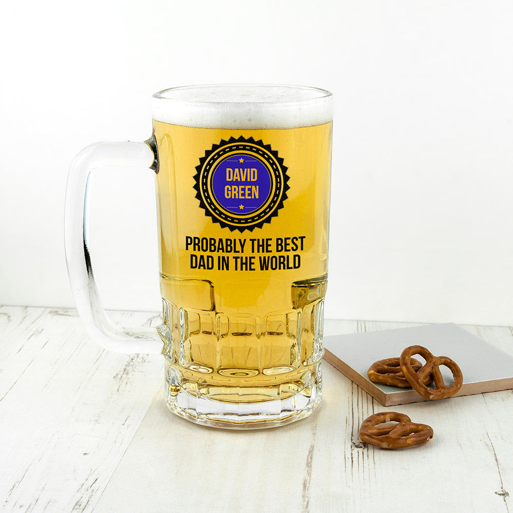 Personalized Legacy Dad Award Beer Stein  Beer Mugs Deeply Engraved